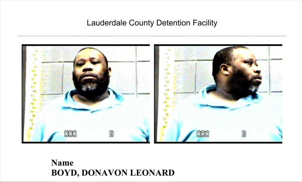 Black Male Blue Shirt Donavan Boyd Arrest